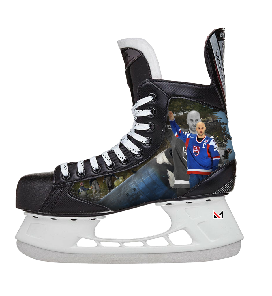 Bauer hokejové korčule s custom polepom pavel demitra